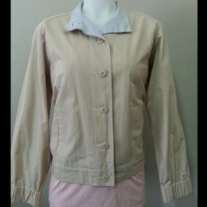 Liz Claiborne Sport Petite Medium Tan Beige Jacket